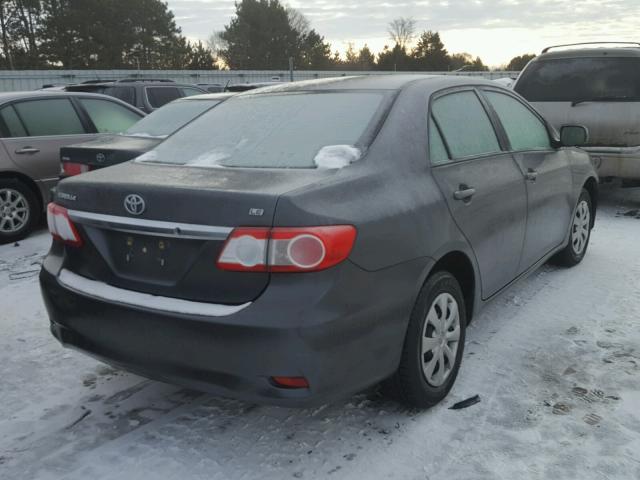 2T1BU4EE9BC618757 - 2011 TOYOTA COROLLA BA GRAY photo 4