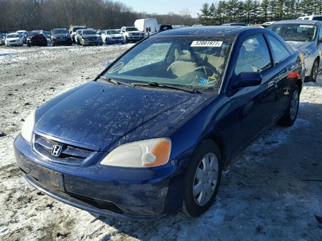 1HGEM22992L088745 - 2002 HONDA CIVIC EX Mavi foto 2