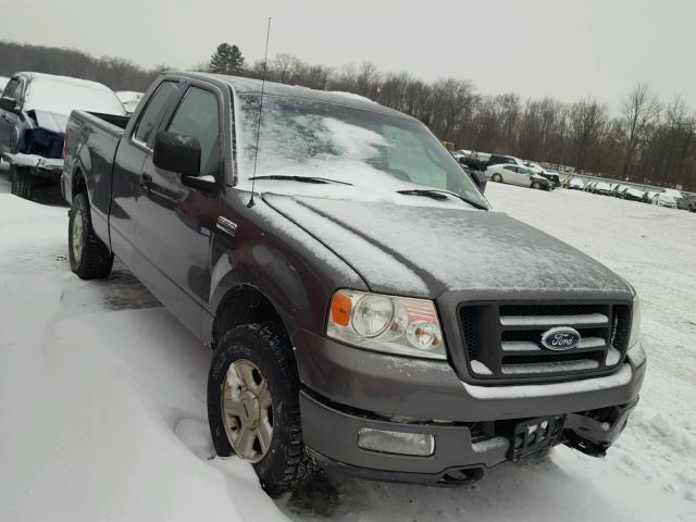 1FTRX14W55FA03214 - 2005 FORD F150 Gris foto 1
