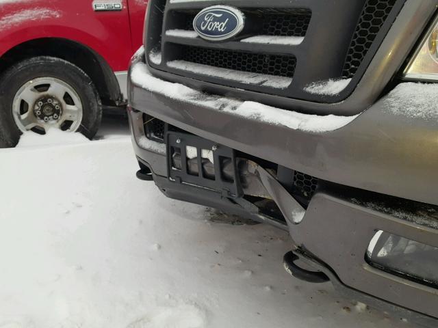 1FTRX14W55FA03214 - 2005 FORD F150 Gris foto 9