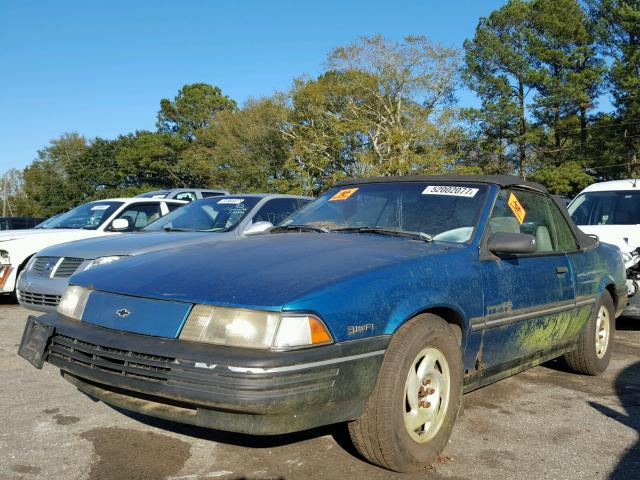 1G1JC34T4P7241295 - 1993 CHEVROLET CAVALIER R TURQUOISE photo 2