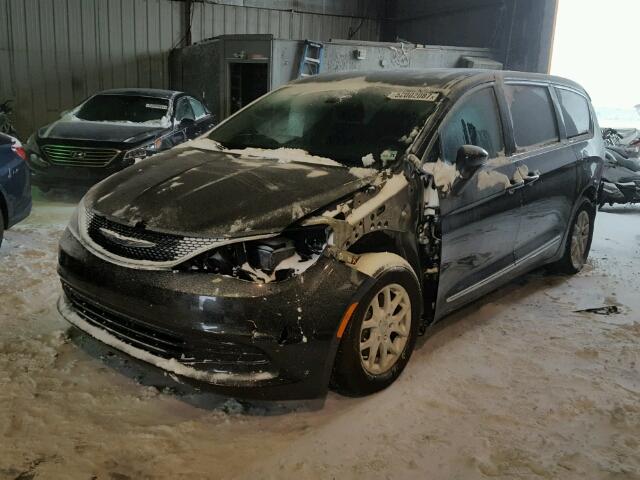 2C4RC1CG4HR553328 - 2017 CHRYSLER PACIFICA L BLACK photo 2