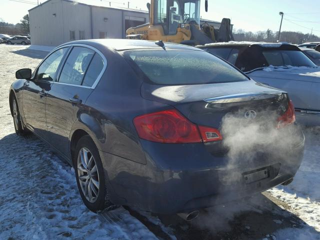 JNKBV61F08M250860 - 2008 INFINITI G35 GRAY photo 3