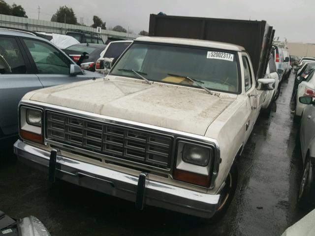 1B7GD14T0FS666057 - 1985 DODGE D-SERIES D WHITE photo 2