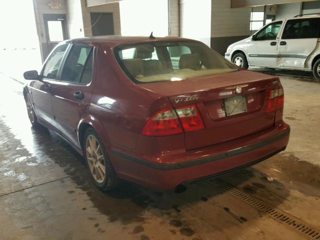 YS3EH49GX53525751 - 2005 SAAB 9-5 AERO RED photo 3