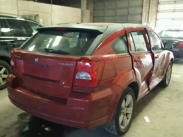 1B3CB4HA0AD529617 - 2010 DODGE CALIBER SX RED photo 4