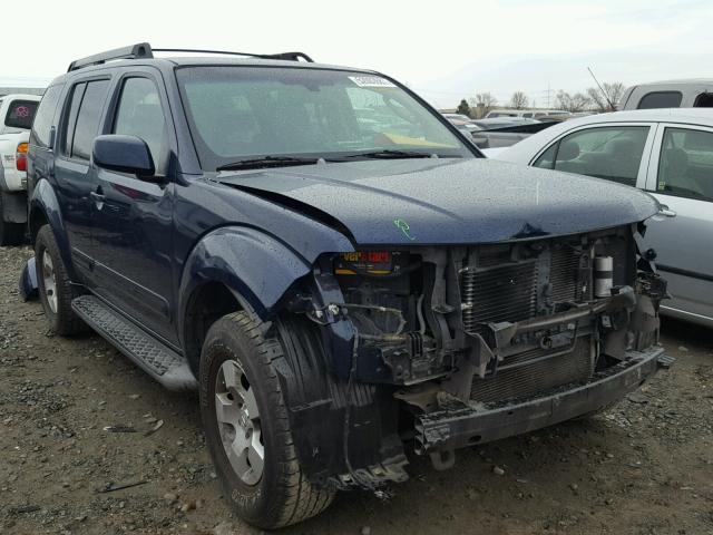 5N1AR18W46C605621 - 2006 NISSAN PATHFINDER BLUE photo 1