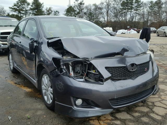 1NXBU4EE9AZ375450 - 2010 TOYOTA COROLLA BA GRAY photo 1