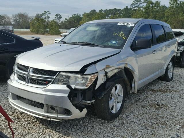 3C4PDCAB6DT555631 - 2013 DODGE JOURNEY SE SILVER photo 2