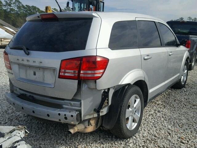 3C4PDCAB6DT555631 - 2013 DODGE JOURNEY SE SILVER photo 4