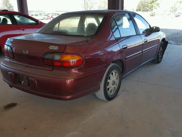 1G1ND52J52M666529 - 2002 CHEVROLET MALIBU BURGUNDY photo 4