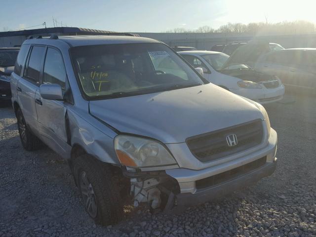 2HKYF18583H604961 - 2003 HONDA PILOT EXL SILVER photo 1