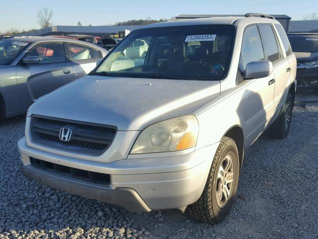 2HKYF18583H604961 - 2003 HONDA PILOT EXL SILVER photo 2