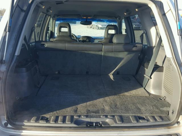 2HKYF18583H604961 - 2003 HONDA PILOT EXL SILVER photo 9