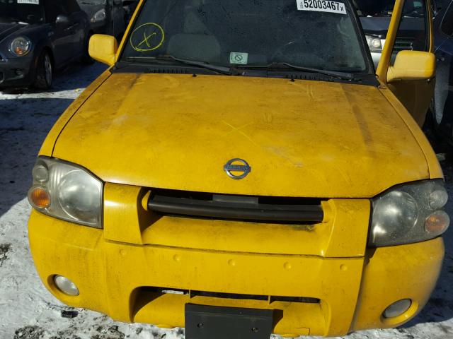 1N6ED29YX2C350846 - 2002 NISSAN FRONTIER C YELLOW photo 7