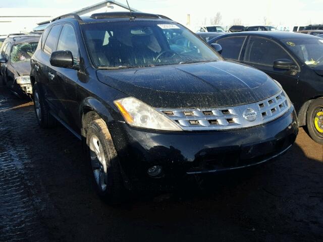 JN8AZ08W74W336660 - 2004 NISSAN MURANO SL BLACK photo 1