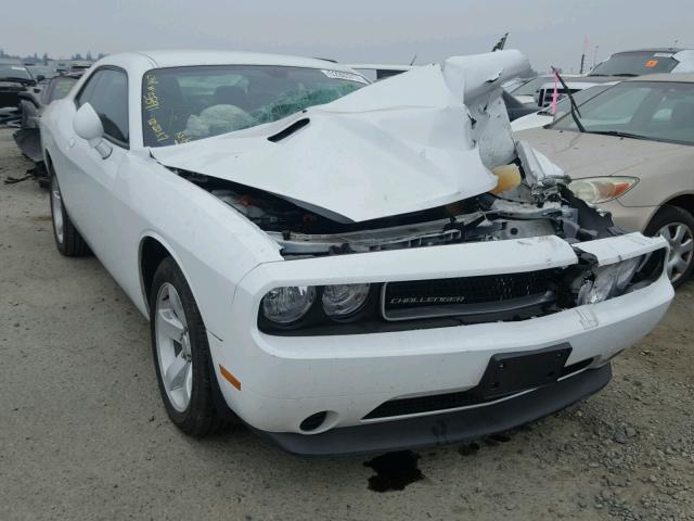 2C3CDYAG9EH274011 - 2014 DODGE CHALLENGER WHITE photo 1