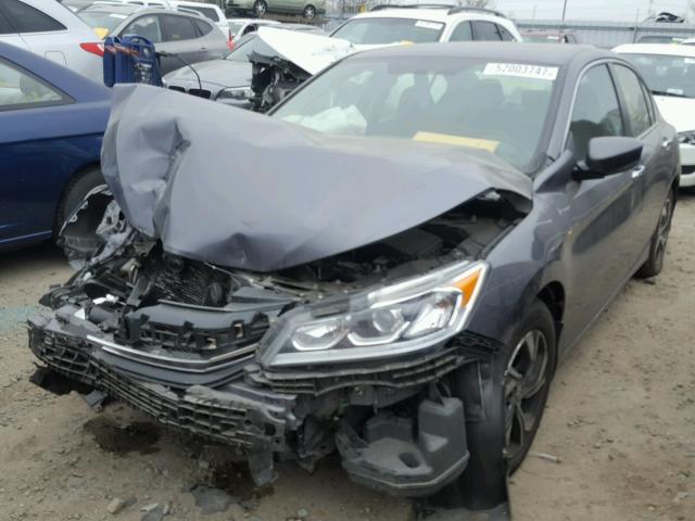 1HGCR2F31GA072525 - 2016 HONDA ACCORD LX CHARCOAL photo 2