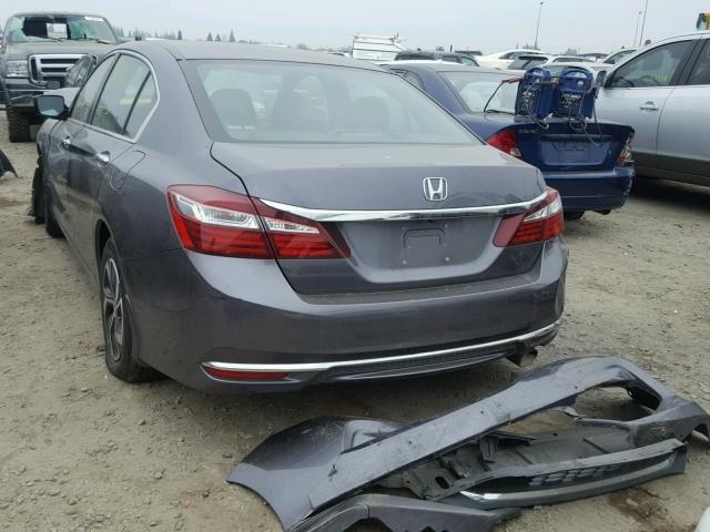 1HGCR2F31GA072525 - 2016 HONDA ACCORD LX CHARCOAL photo 3