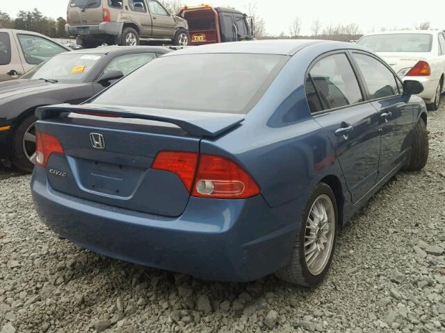 1HGFA16876L033385 - 2006 HONDA CIVIC EX BLUE photo 4