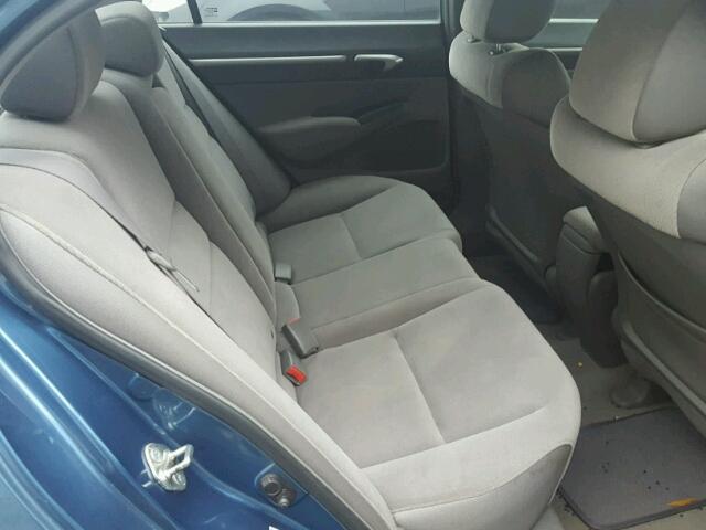 1HGFA16876L033385 - 2006 HONDA CIVIC EX BLUE photo 6