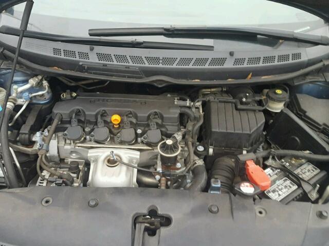 1HGFA16876L033385 - 2006 HONDA CIVIC EX BLUE photo 7