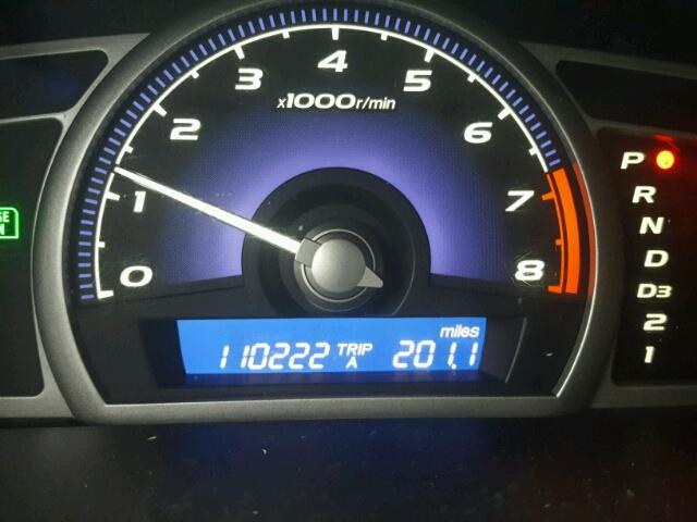 1HGFA16876L033385 - 2006 HONDA CIVIC EX BLUE photo 8