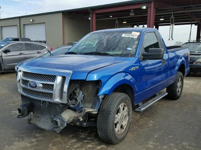 1FTRF14W49KC35707 - 2009 FORD F150 BLUE photo 2