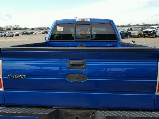 1FTRF14W49KC35707 - 2009 FORD F150 BLUE photo 6