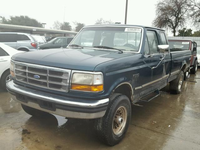 1FTHX26G6VEB55189 - 1997 FORD F250 GREEN photo 2