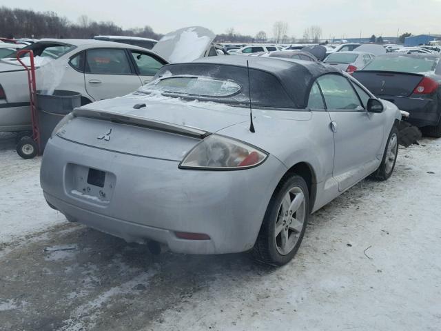 4A3AL25F78E004207 - 2008 MITSUBISHI ECLIPSE SP SILVER photo 4