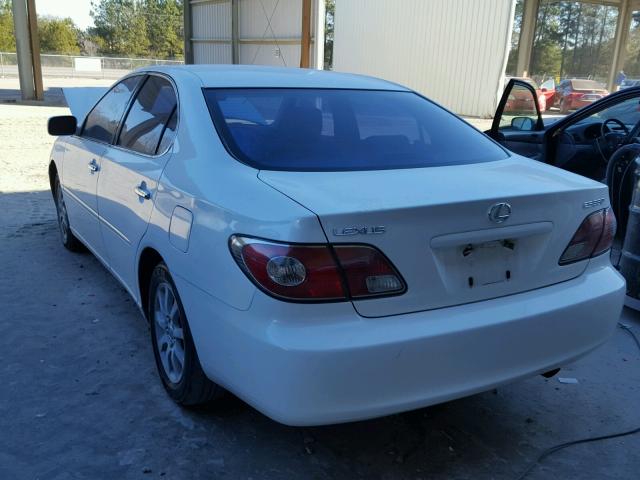 JTHBA30G245044240 - 2004 LEXUS ES 330 WHITE photo 3