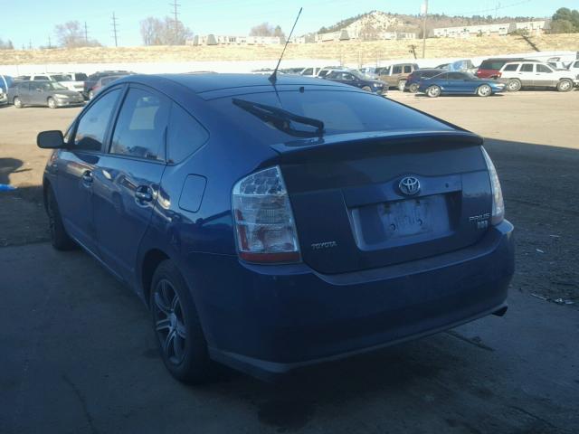 JTDKB20U297863436 - 2009 TOYOTA PRIUS BLUE photo 3