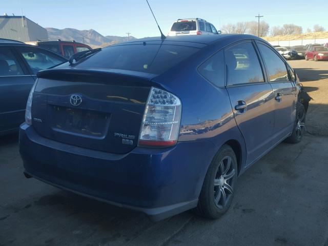 JTDKB20U297863436 - 2009 TOYOTA PRIUS BLUE photo 4