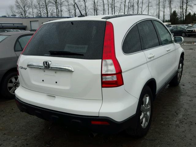 JHLRE48788C037571 - 2008 HONDA CR-V EXL WHITE photo 4