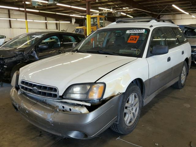 4S3BH6652Y7637921 - 2000 SUBARU LEGACY OUT WHITE photo 2