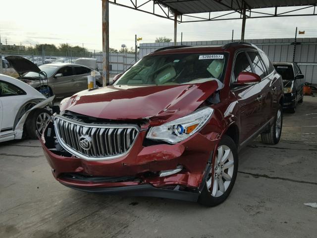 5GAKRCKDXFJ276822 - 2015 BUICK ENCLAVE RED photo 2