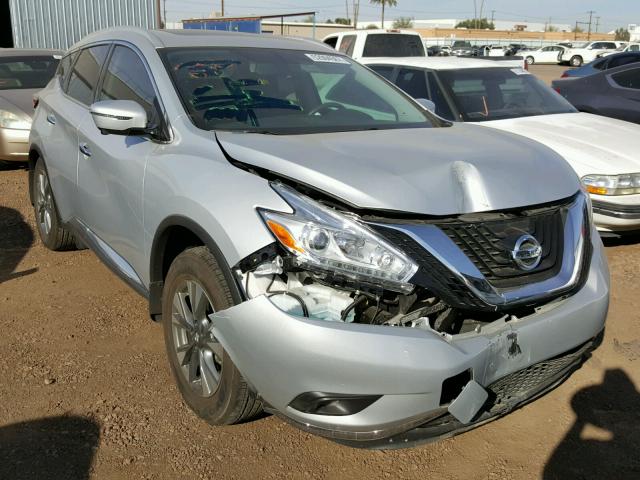 5N1AZ2MG0GN158912 - 2016 NISSAN MURANO S SILVER photo 1