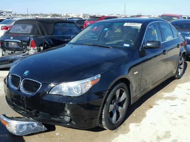 WBANE53596CK84275 - 2006 BMW 525 I BLACK photo 2