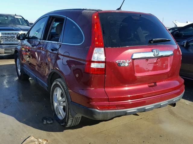 3CZRE3H50BG701415 - 2011 HONDA CR-V EX RED photo 3