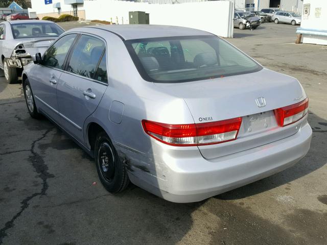 1HGCM56473A046420 - 2003 HONDA ACCORD LX SILVER photo 3