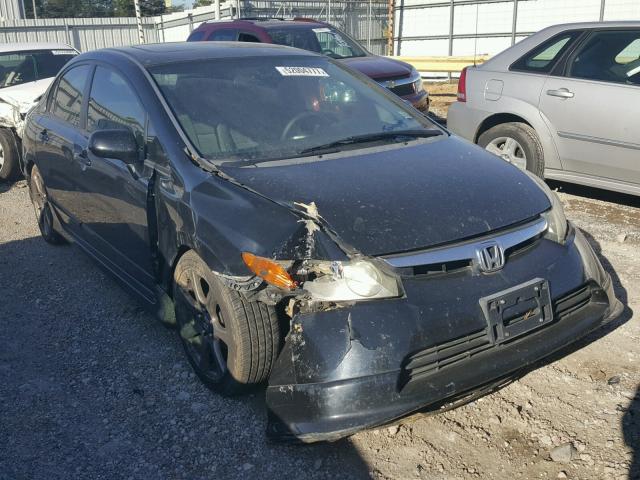 1HGFA16867L098570 - 2007 HONDA CIVIC EX BLACK photo 1