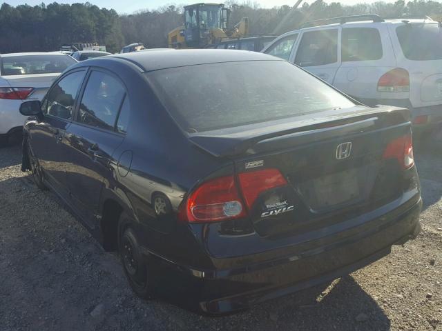 1HGFA16867L098570 - 2007 HONDA CIVIC EX BLACK photo 3