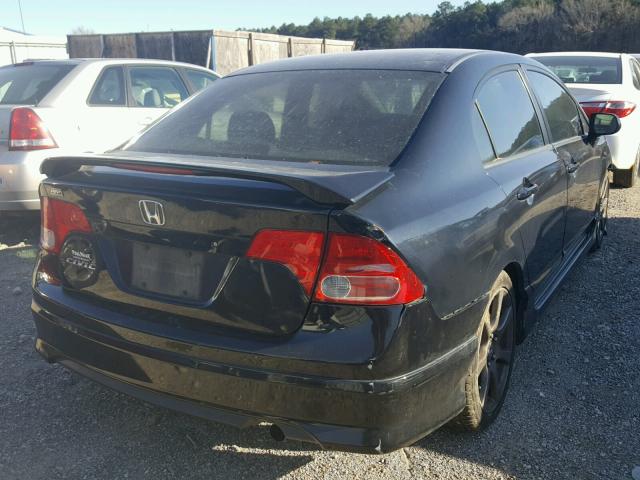 1HGFA16867L098570 - 2007 HONDA CIVIC EX BLACK photo 4