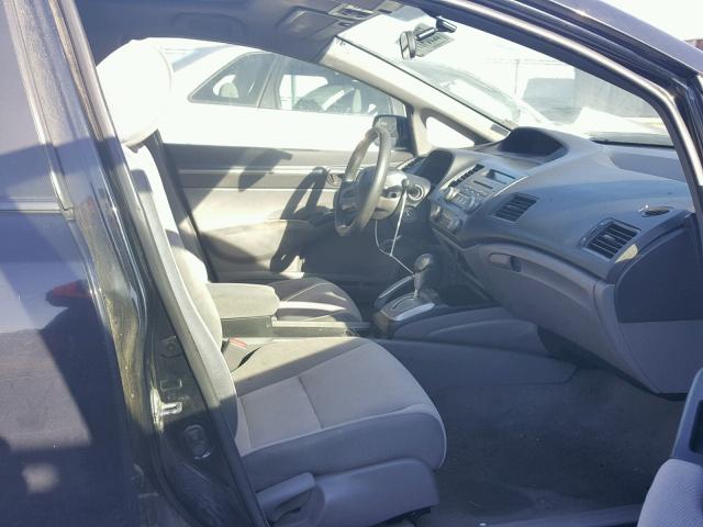 1HGFA16867L098570 - 2007 HONDA CIVIC EX შავი ფოტო 5