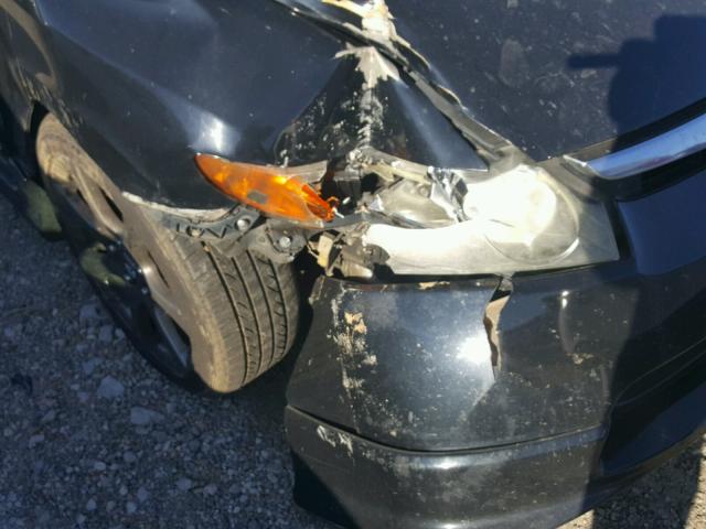 1HGFA16867L098570 - 2007 HONDA CIVIC EX შავი ფოტო 9