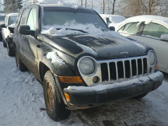 1J4GL58545W680339 - 2005 JEEP LIBERTY LI BLACK photo 1