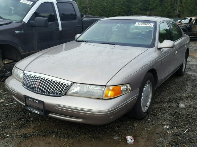 1LNLM97V2SY646020 - 1995 LINCOLN CONTINENTA BEIGE photo 2