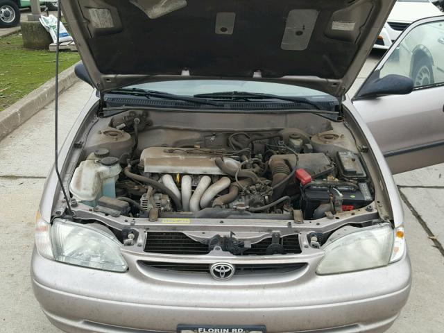 1NXBR12E7XZ206086 - 1999 TOYOTA COROLLA VE GOLD photo 7