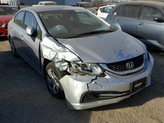 19XFB2F53DE027760 - 2013 HONDA CIVIC LX SILVER photo 1